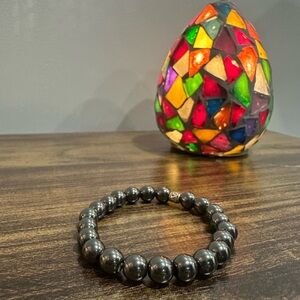 Black Hematite Beaded Bracelet